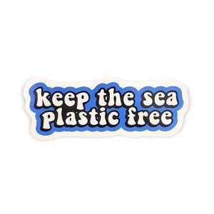 NEW Sticker Keep The Sea Plastic Free Vsco Girl Bubble Letters Waterproof Trendy